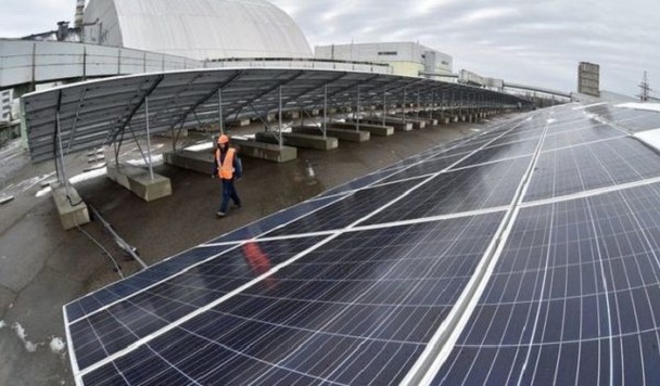 В Чернобыльской зоне отчуждения заработала первая солнечная электростанция