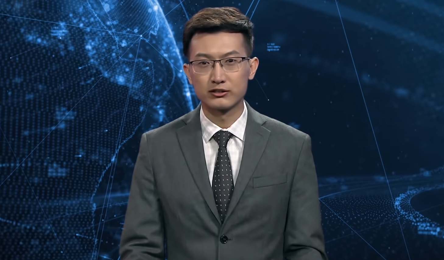 Киберпанк наступает: В Китае начал работу первый виртуальный телеведущий