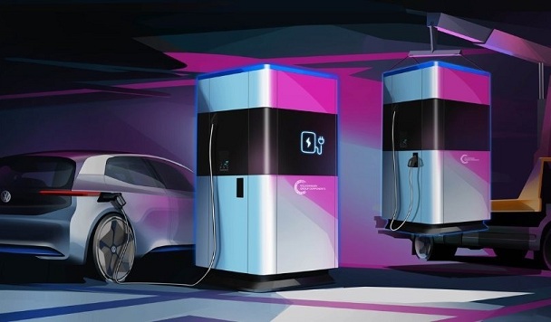 Volkswagen представила концепт Power Bank для электромобилей