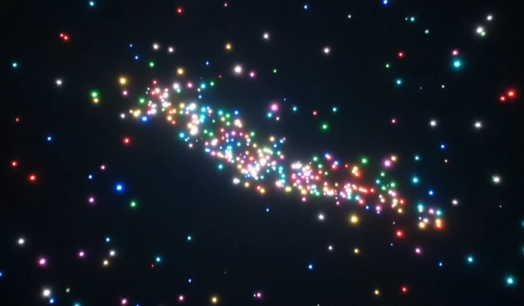 В Китае сотни светящихся дронов устроили невероятное небесное шоу