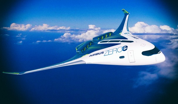 Airbus представил дизайн водородных самолетов будущего