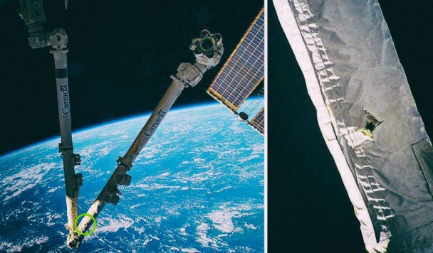 “Удачный удар”: Космический мусор повредил Международную космическую станцию