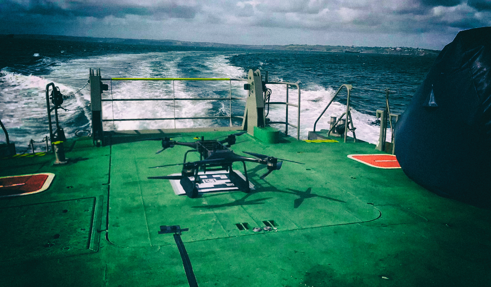 Британский флот тестирует беспилотники для спасения утопающих