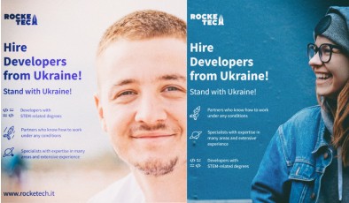 У Rocketech запустили рекламу, в якій закликають клієнтів продовжувати співпрацю з українськими розробниками