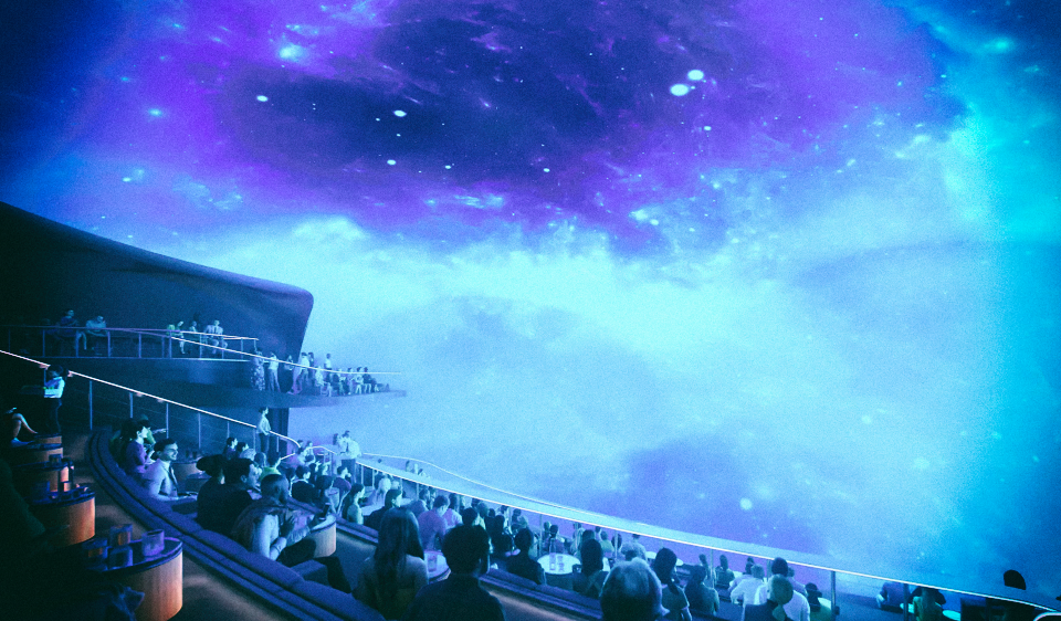 Большие «космические кинотеатры» позволят людям на Земле ощутить эффект обзора