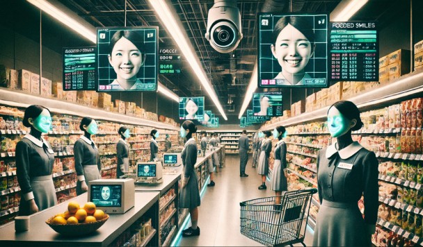 В японских супермаркетах искусственный интеллект следит за тем, чтобы продавцы улыбались