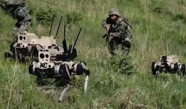Китайские «роботы-волки» впервые приняли участие в военных учениях