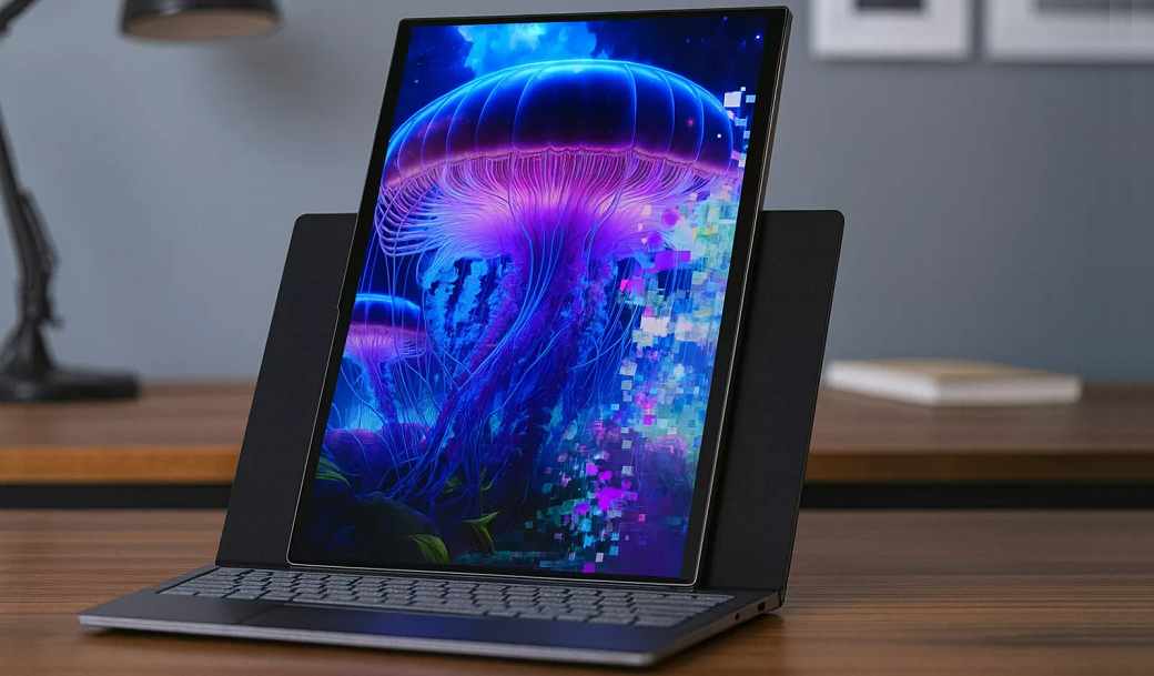 Lenovo готовит концептуальный ноутбук с поворотным дисплеем