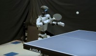 Человекоподобный робот научился играть в настольный теннис как человек