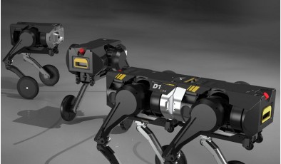 Модульный робот превращается из пары двуногих в одного четвероногого