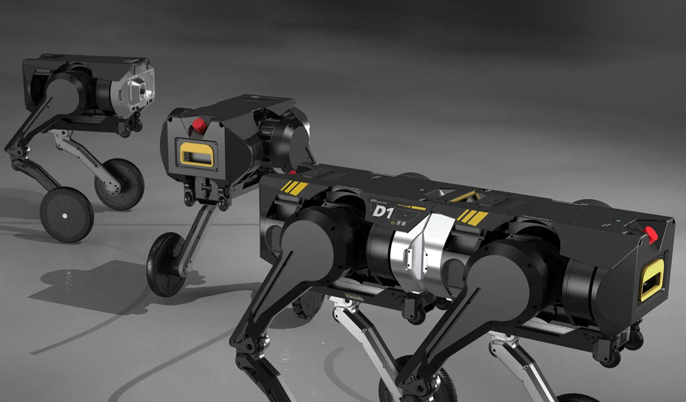 Модульный робот превращается из пары двуногих в одного четвероногого