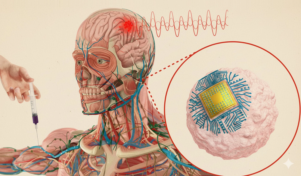 Новая технология позволяет устанавливать импланты в мозг через укол в руку