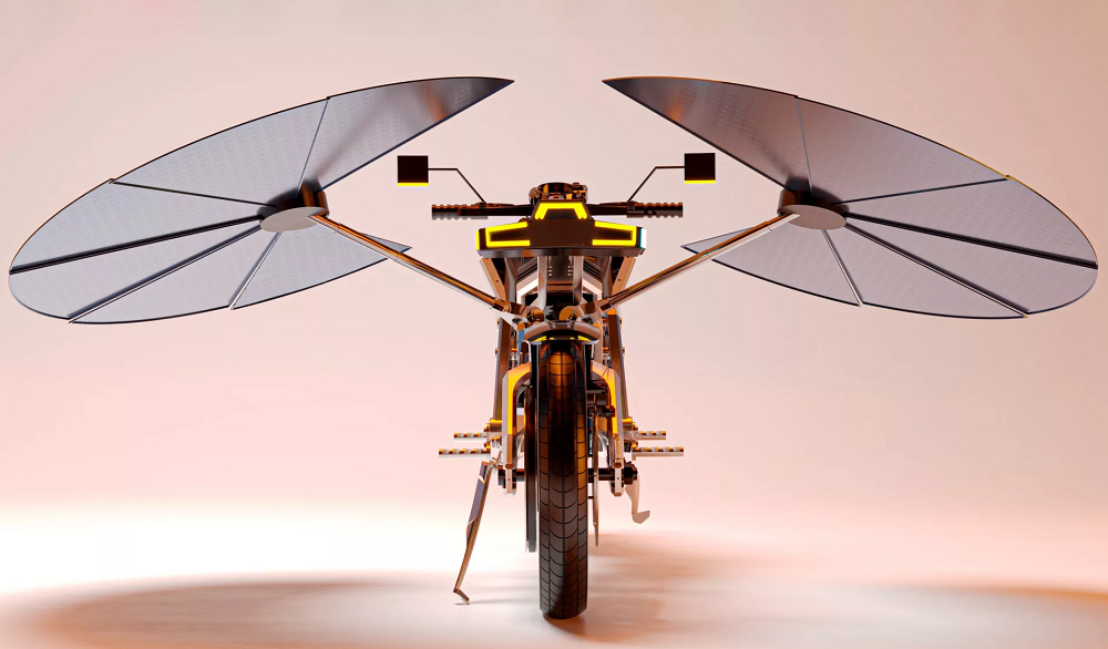 Представлен концепт электромотоцикла на солнечных батареях