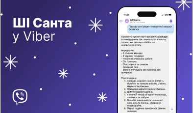 Viber запустив святкового помічника на базі штучного інтелекту — ШІ Санту