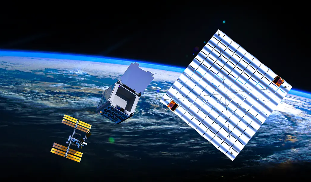 Ученые впервые развернули свободнолетающий солнечный парус в космосе