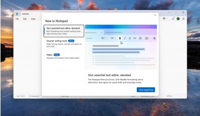 Microsoft добавит в Блокнот изображения и расширенное форматирование