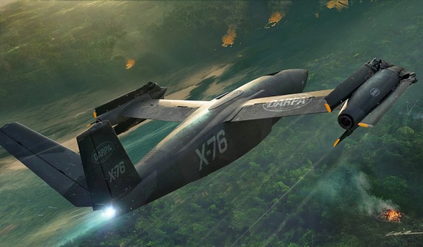 Экспериментальный самолёт X-76: гибрид вертолёта и реактивного истребителя