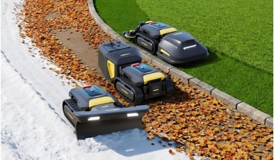 Робот-универсал сам косит траву, чистит снег и собирает листья