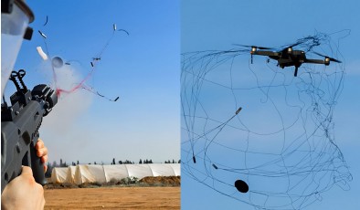 Израильская система перехватывает атакующие дроны сетью без взрывчатки