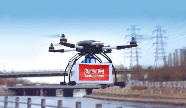 Alibaba тестирует доставку заказов с помощью дронов